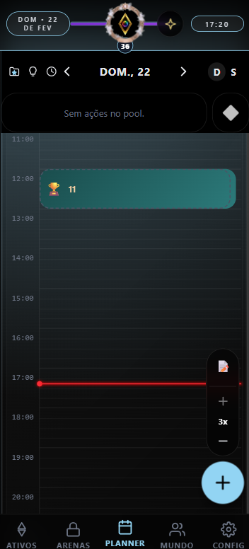 Planner — dia com ações
